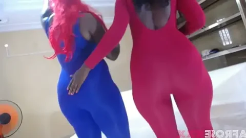 2 ebony tall women and a short man having sex intro 1733495053