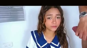 petite gets her rough throat destroyed without mercy – rough trio